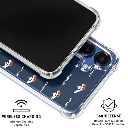 NFL Denver Broncos Blitz Series Galaxy S25 Clear Case